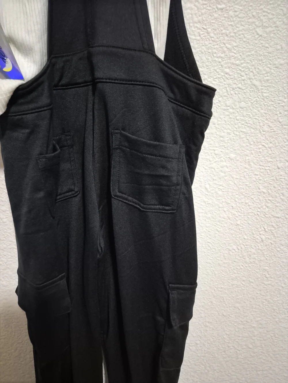 Derek Heart Black Overalls with White Ruffle Sleeve Top - Girls Matching Set